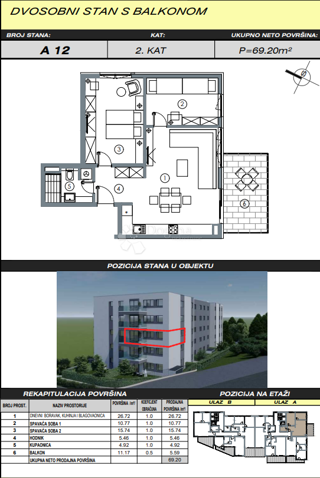 Wohnung - Verkauf - SPLITSKO-DALMATINSKA - MAKARSKA - MAKARSKA