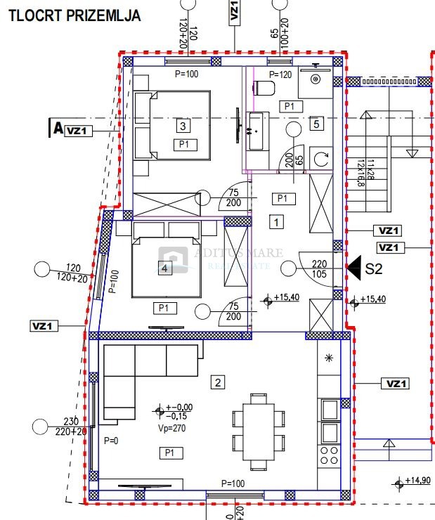 Квартира VODICE, 235.000 €
