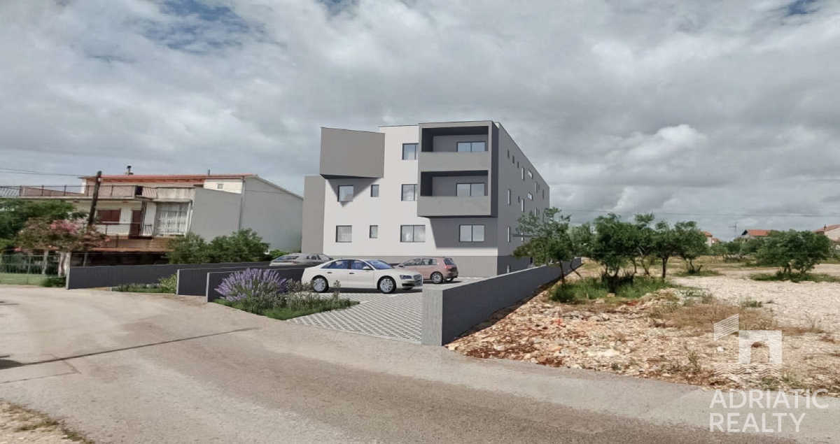 Vodice, novogradnja – 1-sobni stan 48,80 m², 500 m od mora
