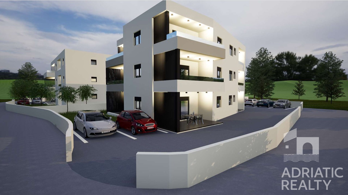 Two-bedroom apartment Vodice – sea view, terrace