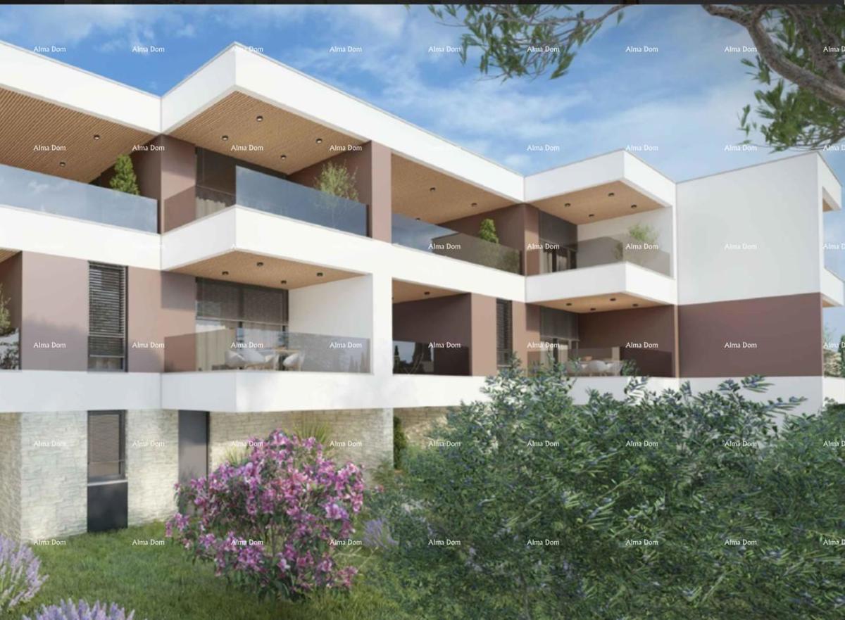 Prodaja- stan u prizemlju, u novom stambenom kompleksu, Valdebek, Pula! Zg6 S1