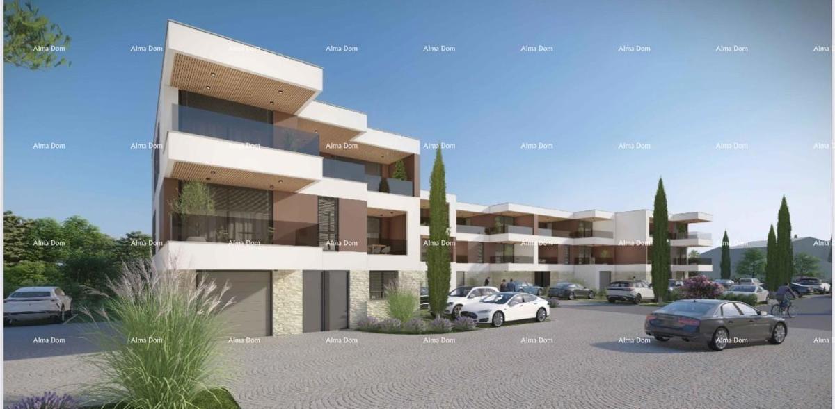 Penthouse, apartment with garage and parking space, in a new residential complex, Valdebek, Pula! Zg6 S4