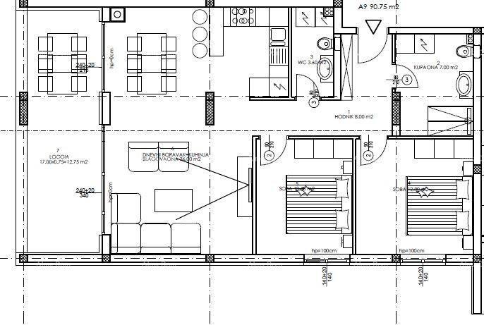 Appartamento PULA, 263.200 €