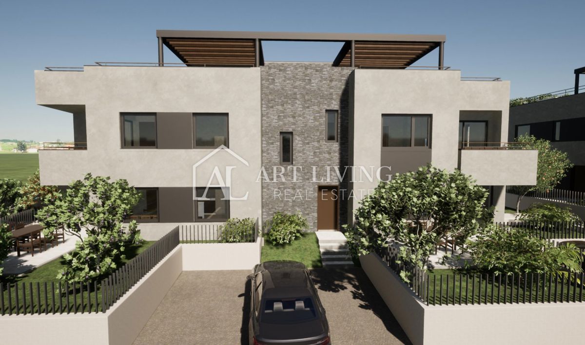 Istrien, Poreč, Luxus-Penthouse mit Dachterrasse und Meerblick – NEUBAU – 2