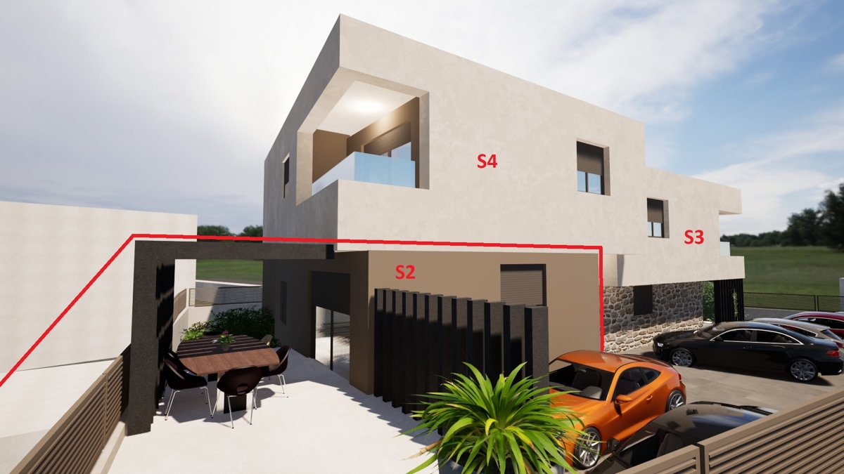 Apartment with garden, new building, Vodice