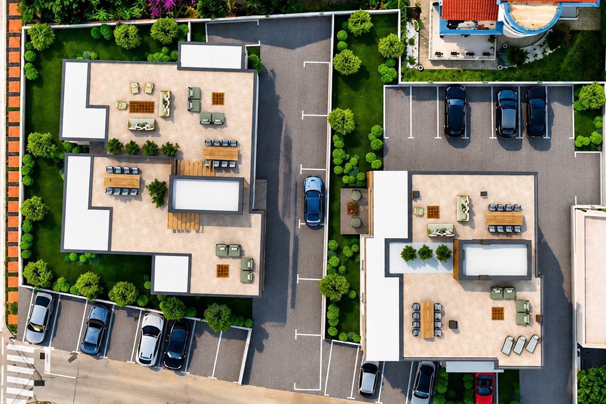 Moderan apartman s krovnom terasom
