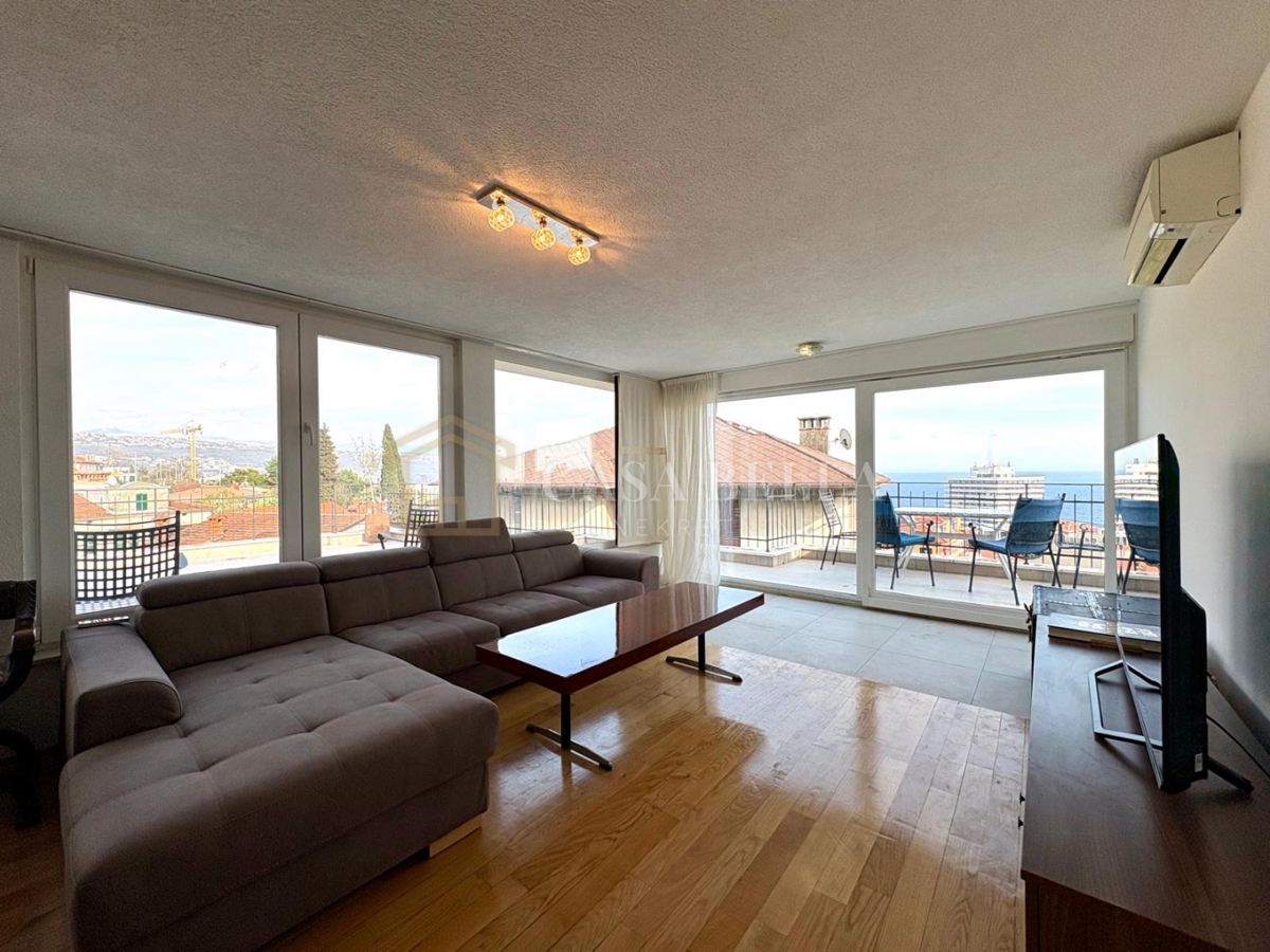 Opatija – prostran stan 205 m² s pogledom na more – 2
