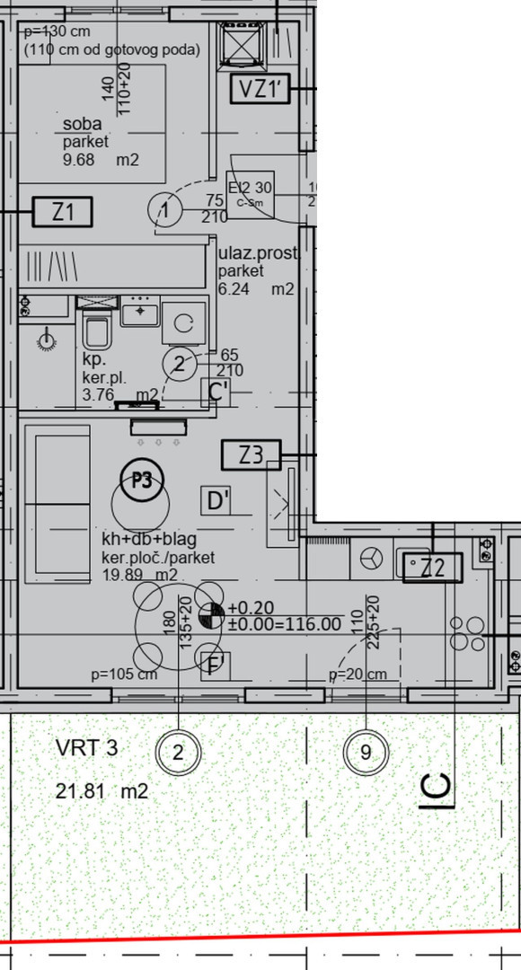 Appartamento ZAGREB, 133.600 €
