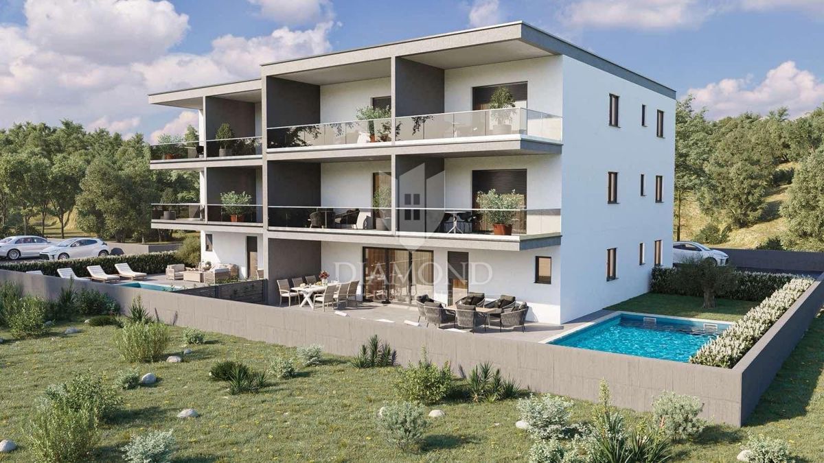 Novigrad, new building! Modern apartment with 2 bedrooms!