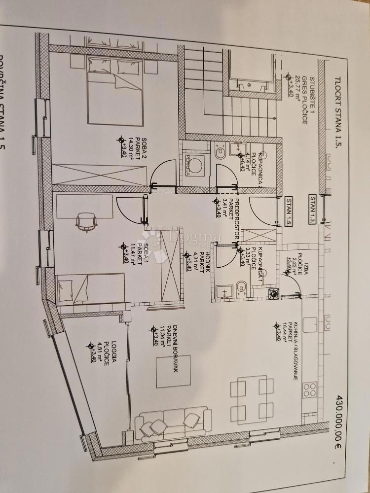 Appartamento CRES, 450.000 €
