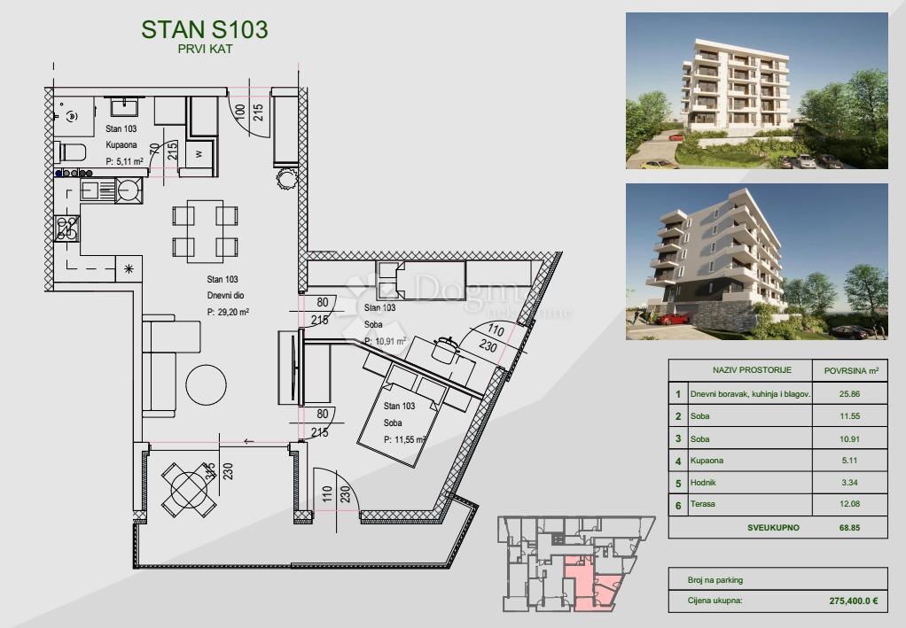 Appartamento RIJEKA, 275.400 €