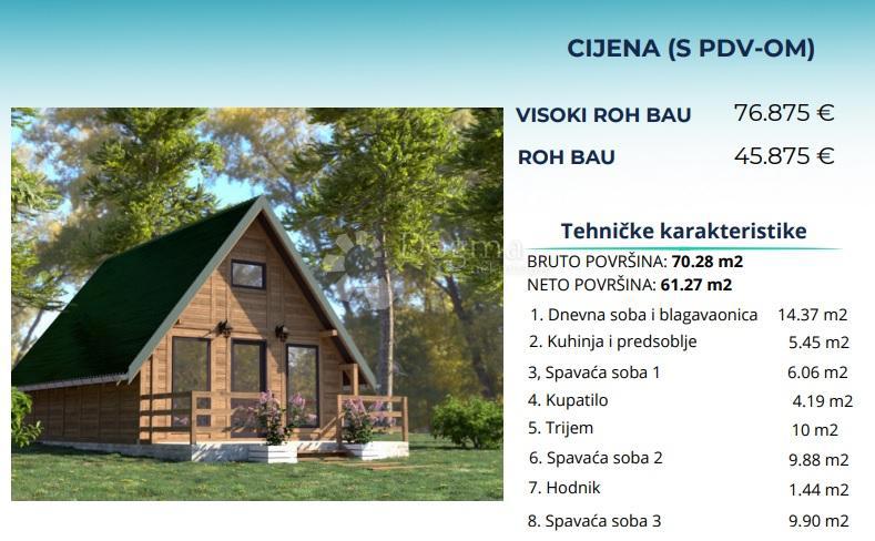 Участок FUŽINE, 135.000 €