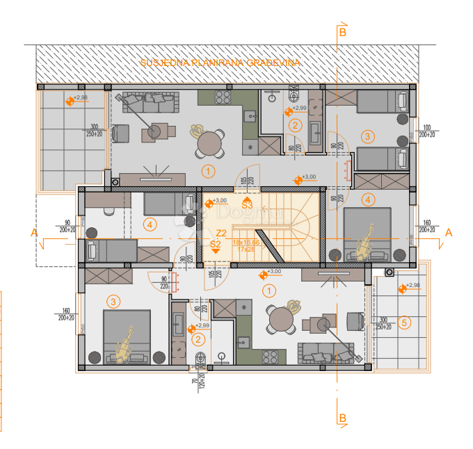 Flat Štinjan, Pula, 66,27m2