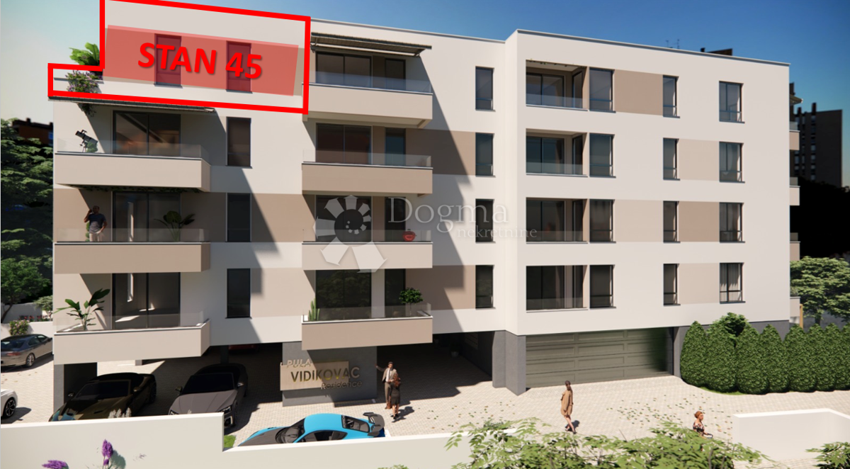 Novogradnja Vidikovac - 1S+DB, 42 m2, 4. kat (S45)