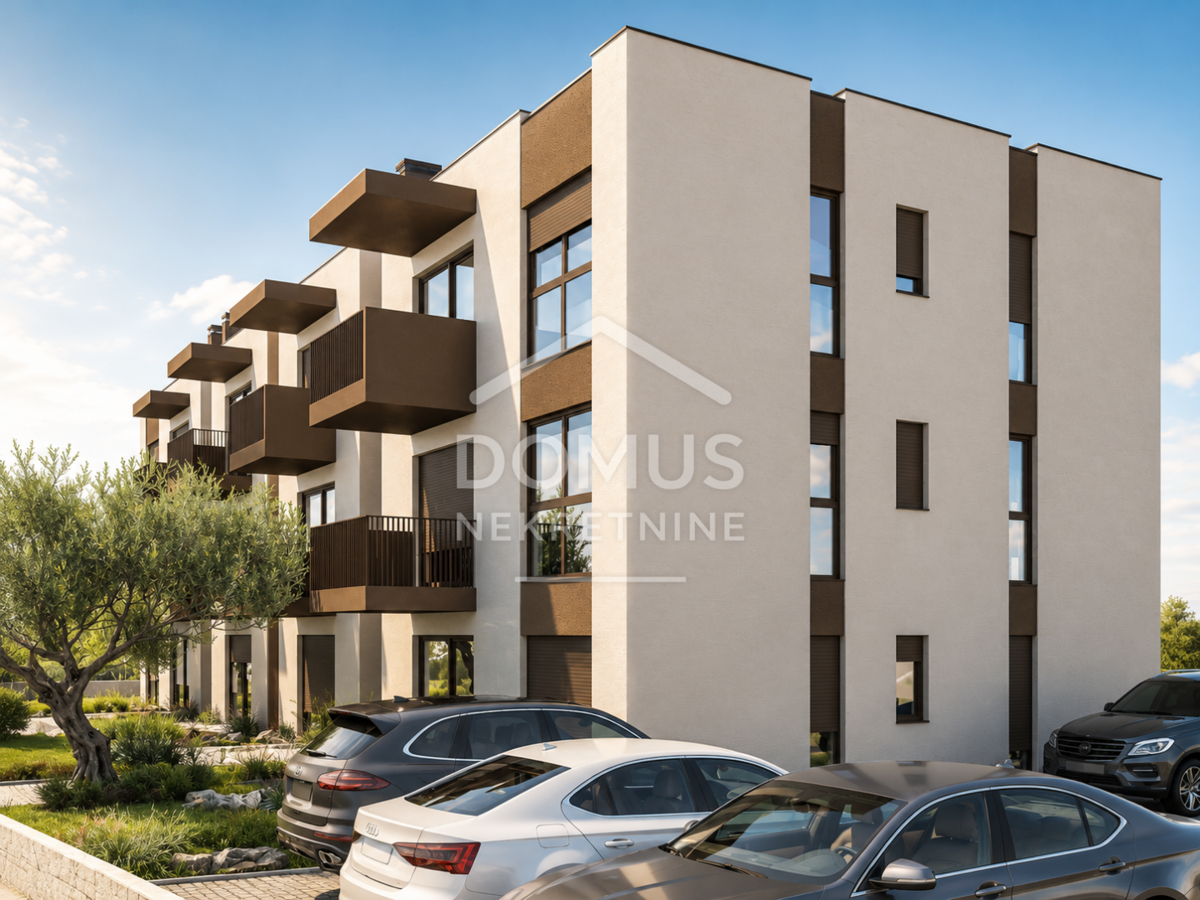 Vodice, New Build, Two-Bedroom Apartment with Sea View, 71.75 m²
