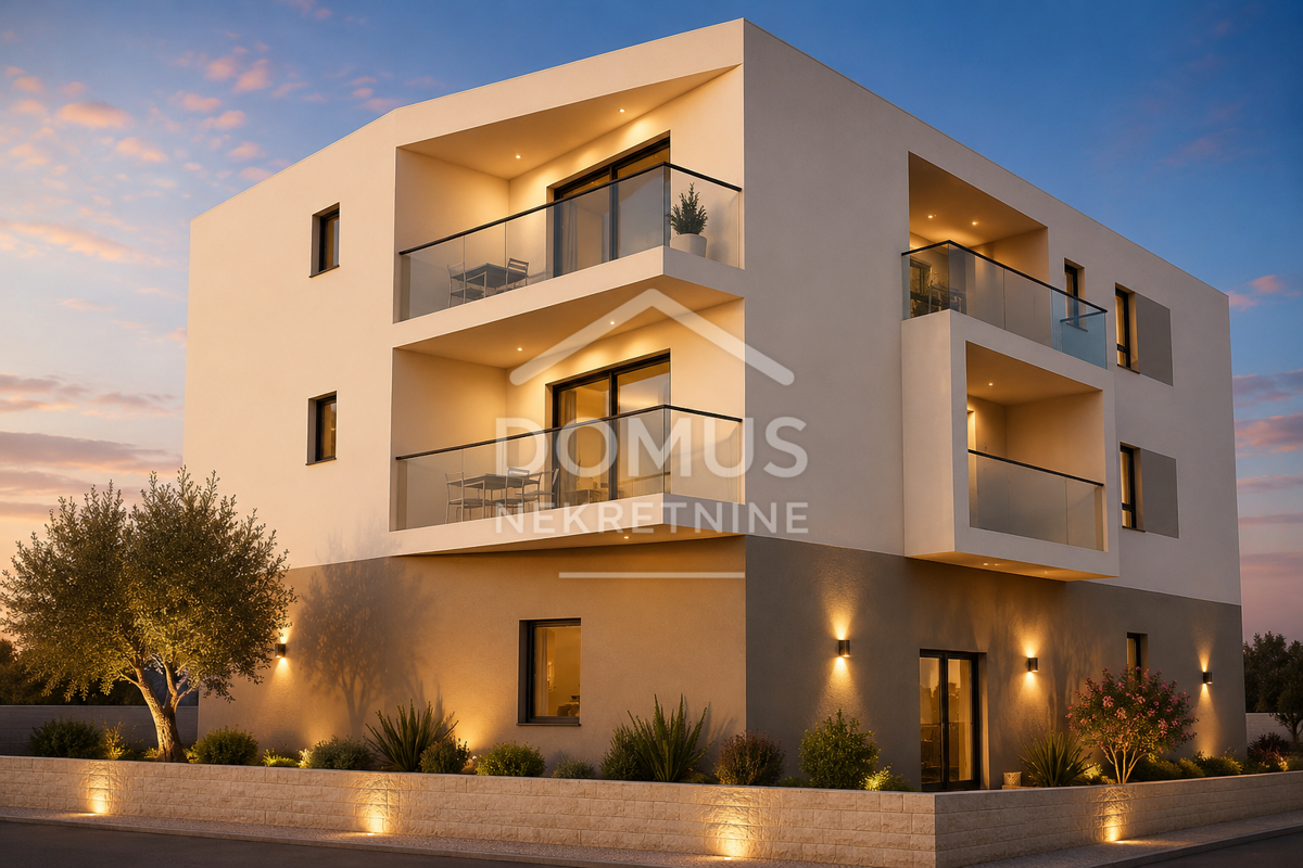 Vodice, novogradnja, jednosobni apartman od 51,34 m²