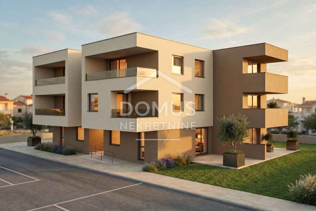 Vodice, novogradnja, dvosoban apartman površine 56,80 m²