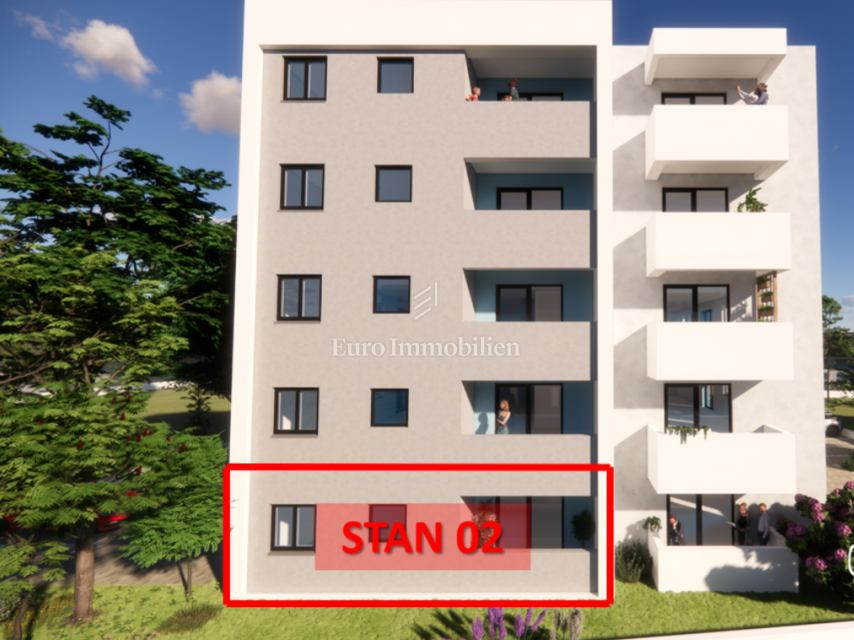 Ground-floor apartment with a garden in Pula
