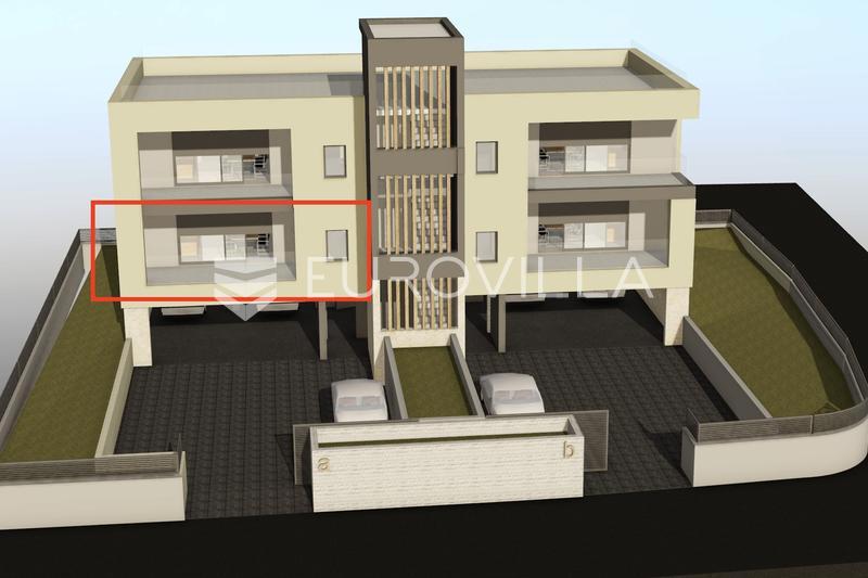 Vodice, moderan dvosoban stan s prostranom lođom u luksuznoj novogradnji