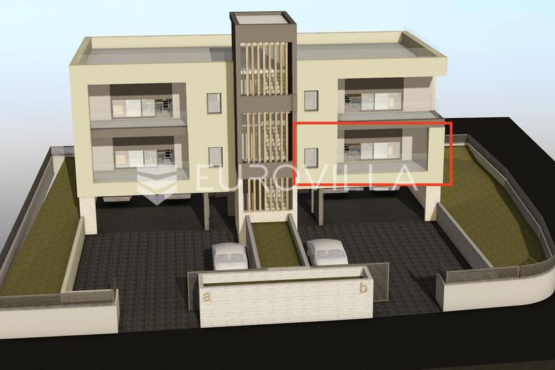 Vodice, elegantan dvosoban stan s lođom u modernoj novogradnji