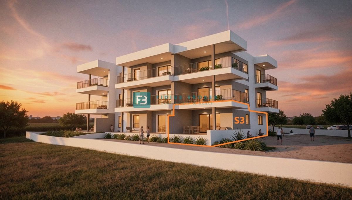VODICE, new building, ground floor, , 2 bedrooms, terrace