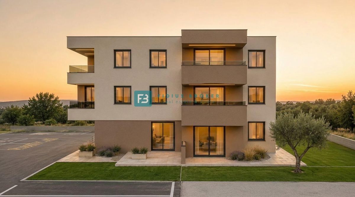 VODICE, new building, 1st floor, terrace, 2 bedrooms