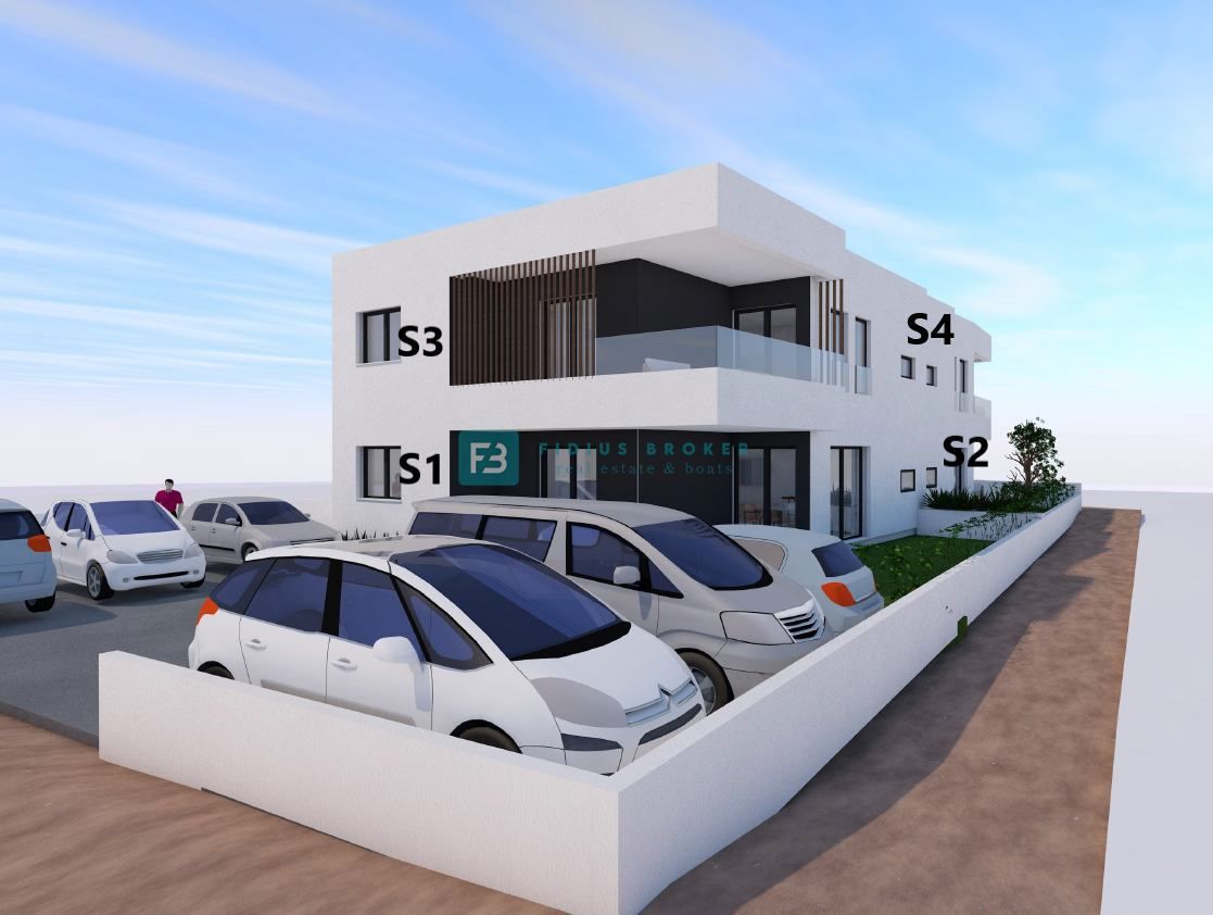 VODICE, novogradnja, prizemlje, vrt 121 m2, 2 spavaće sobe