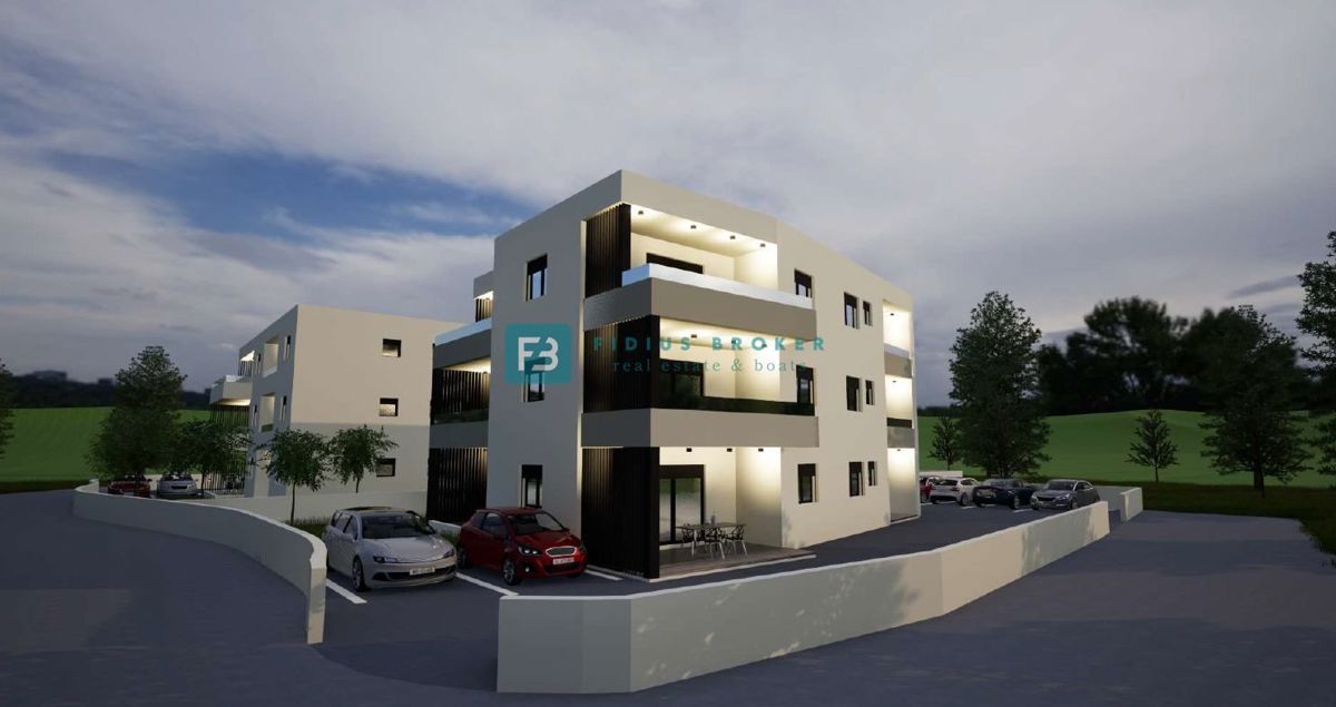 VODICE, new building, 2nd floor, modern apartment, terrace 16 m²
