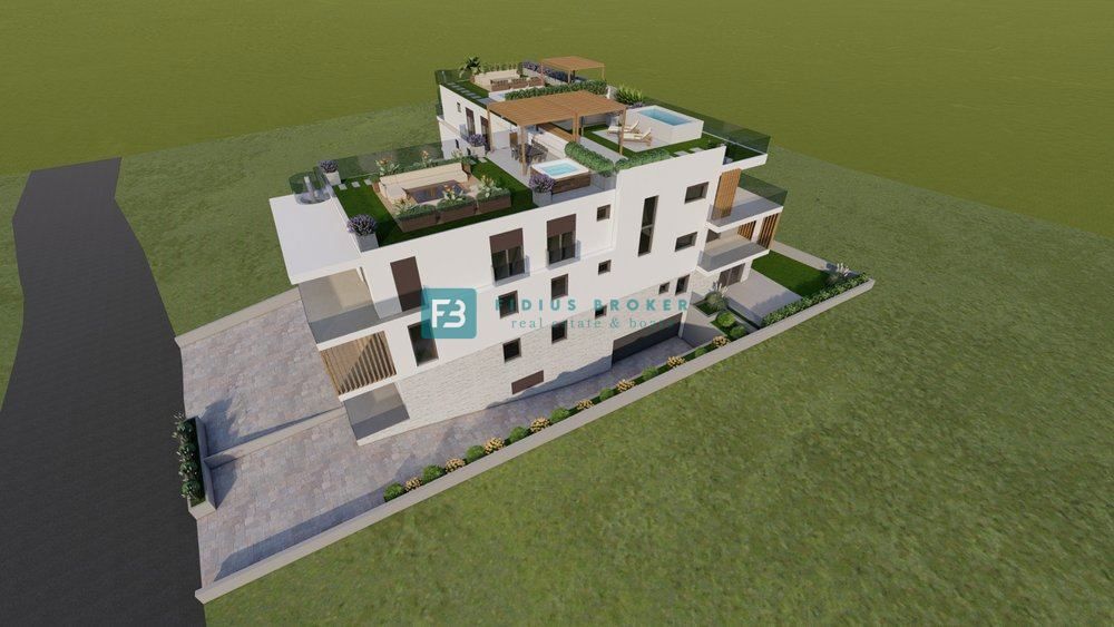 VODICE, new, top location, 100 m to the sea, 2 separate apartments, garage, S6