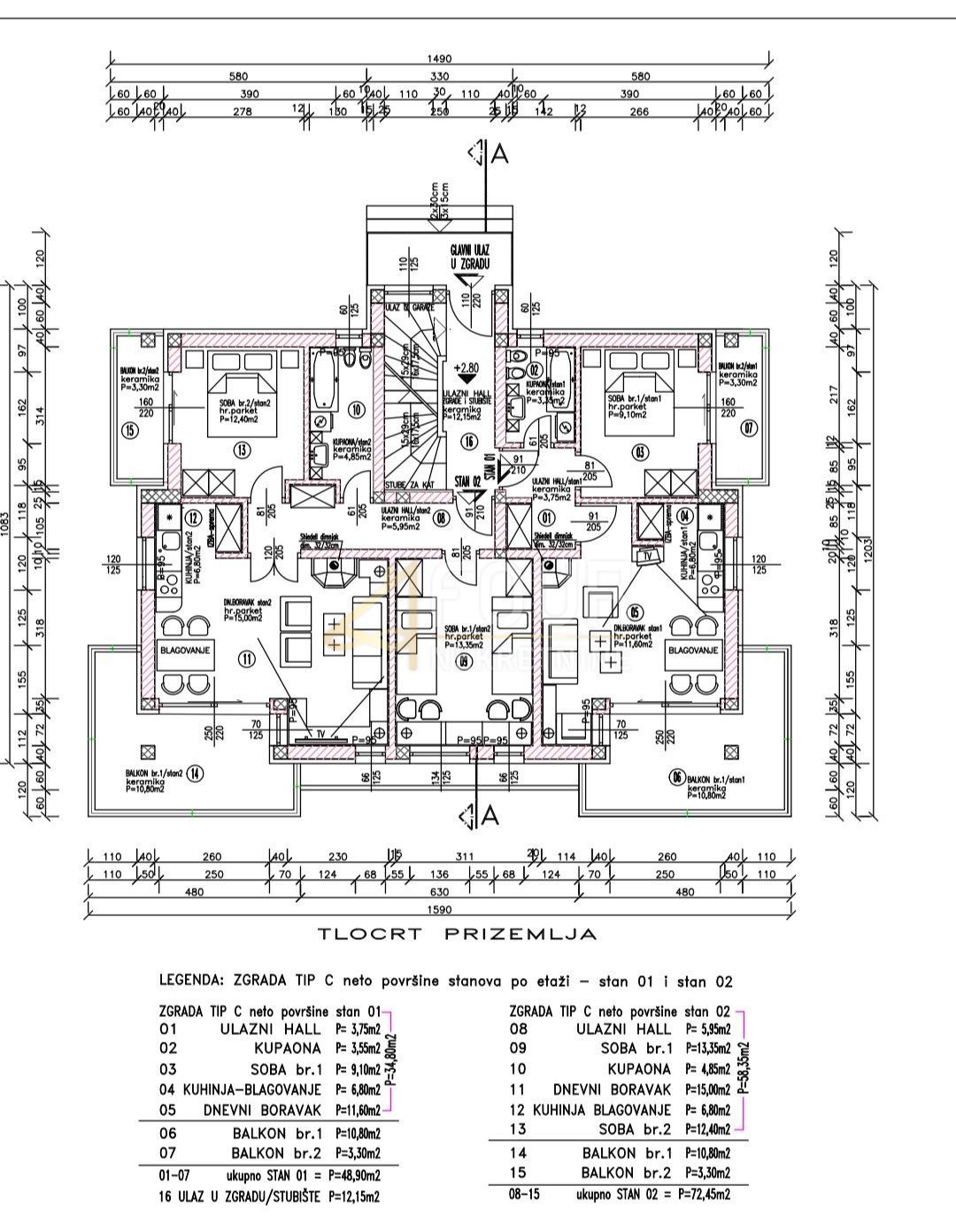 Квартира BAKAR, 175.000 €