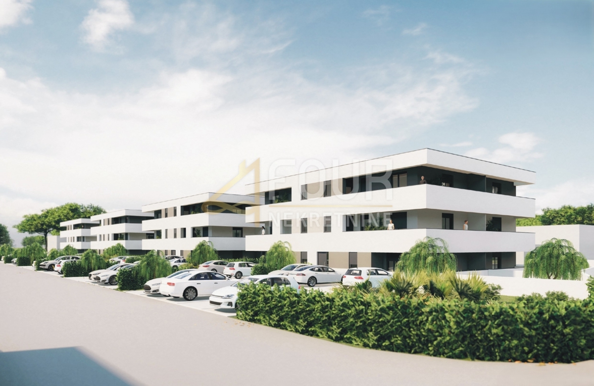 Istria, Pula - Šikići, modern new building, 2 bedroom + living room