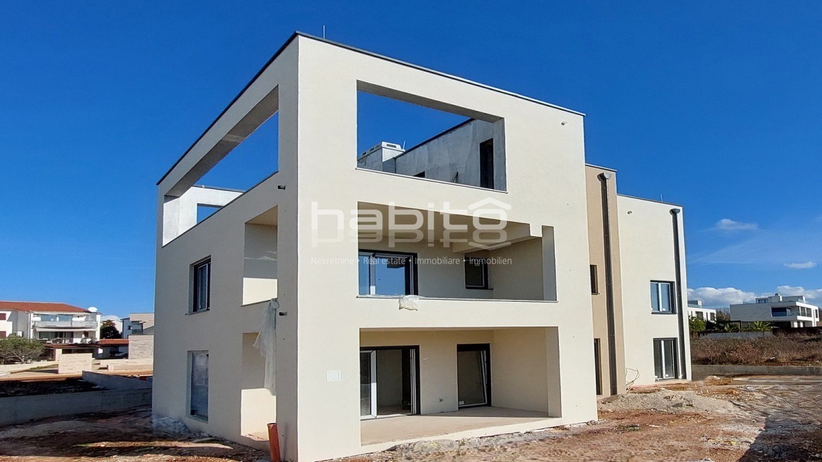 Porec, apartment under construction of 161 m2, SEA VIEW, 1500 m from the sea