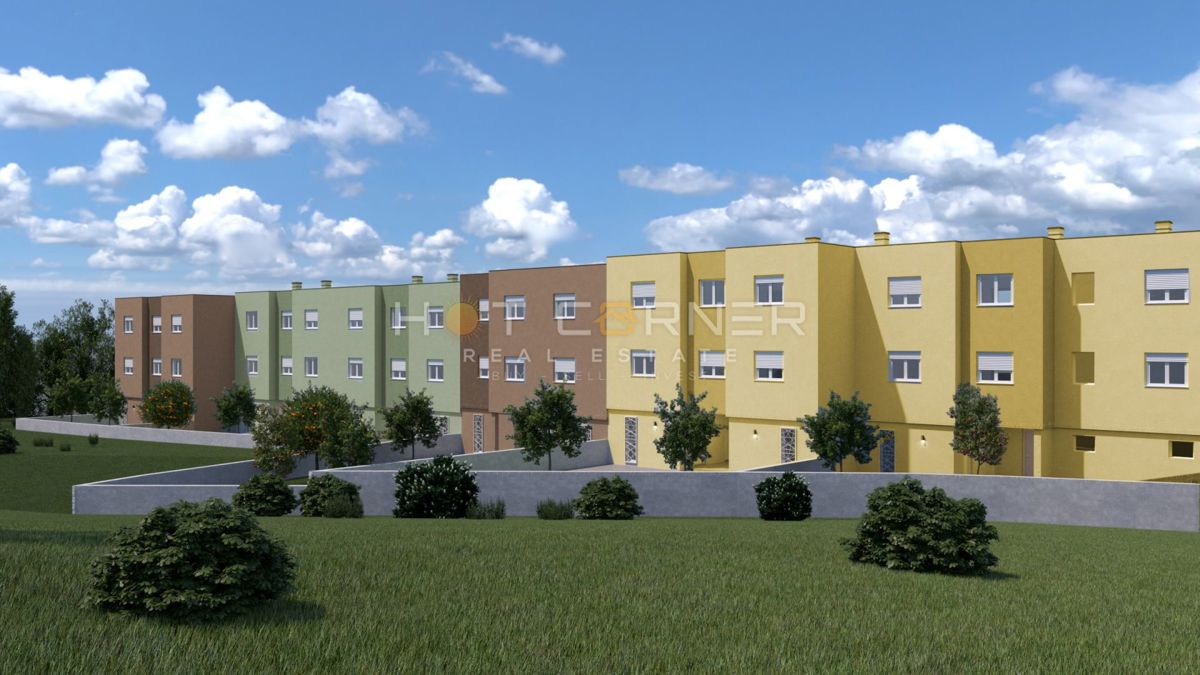 Šijana - modern new building, 1st floor, 2 bedrooms, garage
