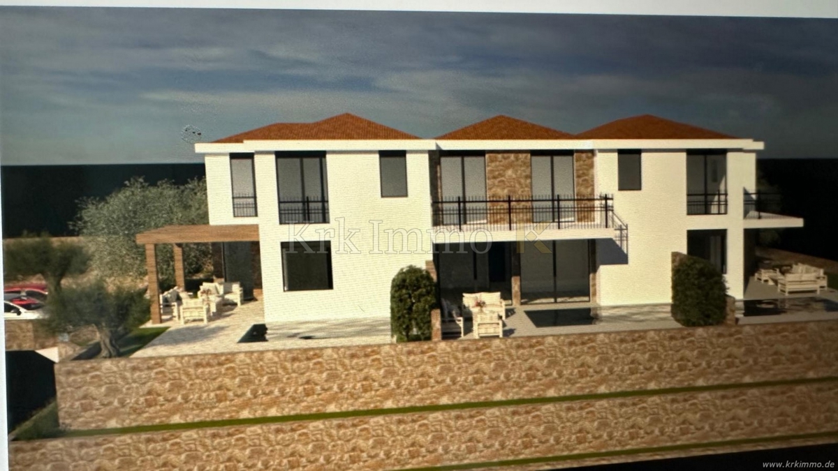 Zu verkaufen: Njivice, neue zweistöckige Wohnung mit Pool – 2