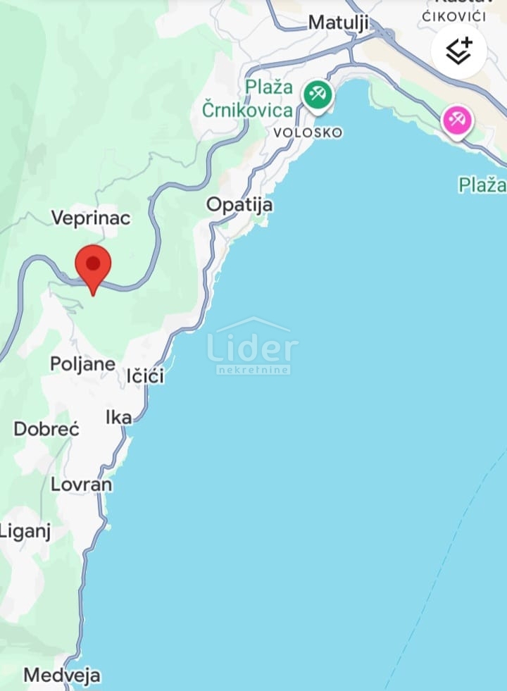 VEPRINAC ,OPATIJA-GRAĐEVINSKO ZEMLJIŠTE S POGLEDOM NA MORE 1077M2 – 3
