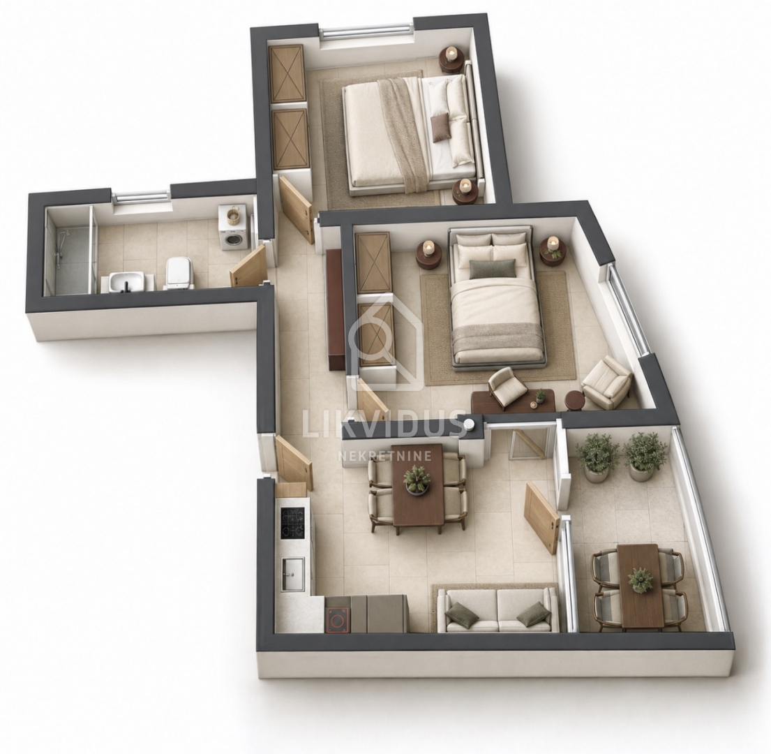 Stan u Puli – Šijana, 54,61 m², 1. kat, lift