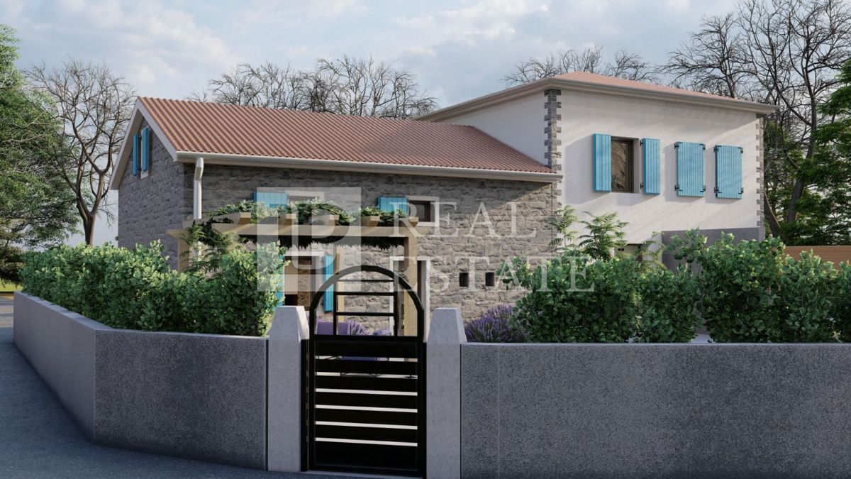 INSEL KRK, DOBRINJ - autochthone Steinvilla mit Swimmingpool – 2