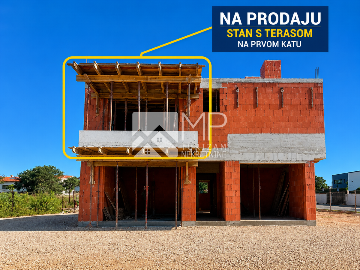 NOVOGRADNJA PULA – ŠIKIĆI | 2SS+DB | Balkon | 54,97 m2 | 1. kat