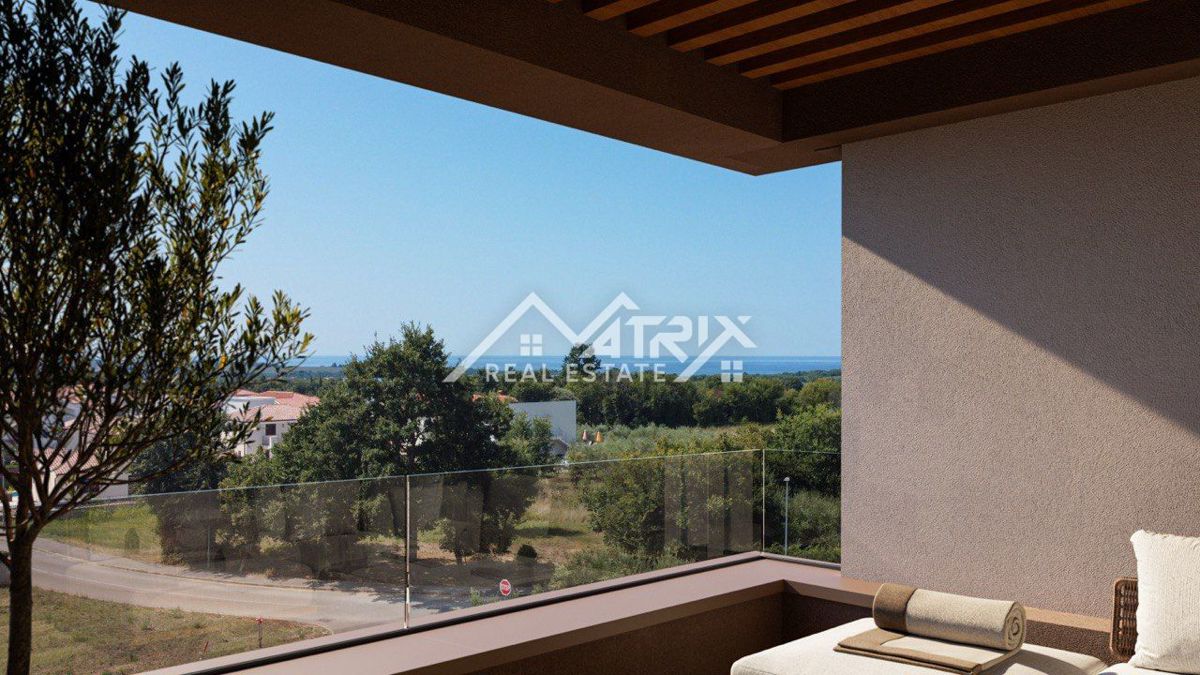 Poreč okolica, Penthouse u zgradi s liftom i pogledom na more – 3