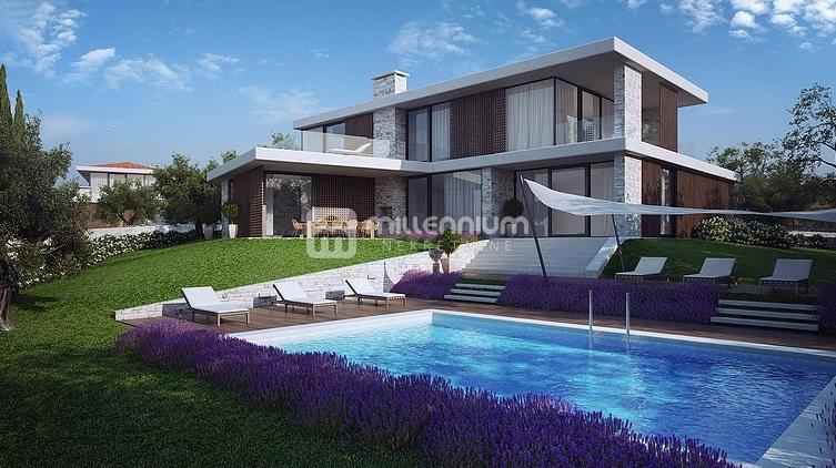 Istra, okolica Brtonigle, projekt naselja s 9 luskuznih vila – 2