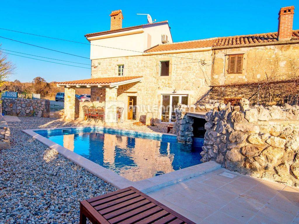 Otok Krk, Garica, kamena kuća s bazenom – 3