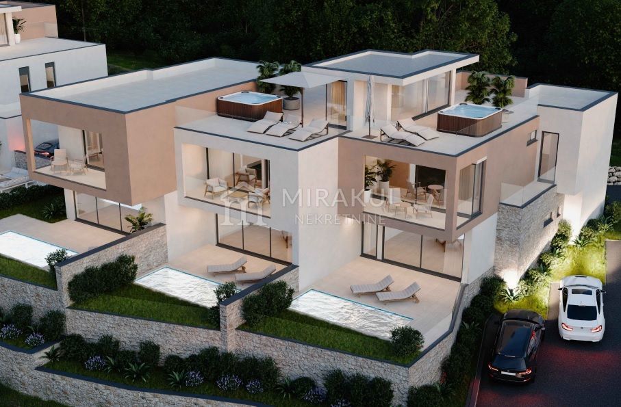 Real Estate Vodice, Luxurious apartment S1 with swimming pool in a quiet location