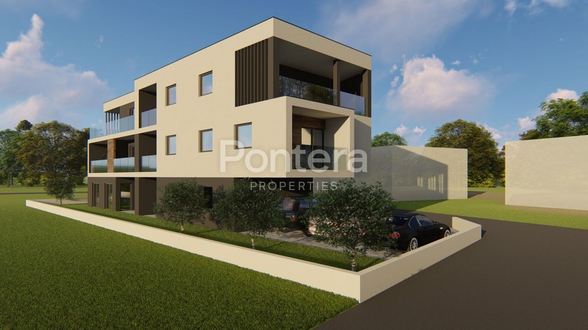 ISTRA, PULA- stan na 2.katu sa velikom terasom, novogradnja
