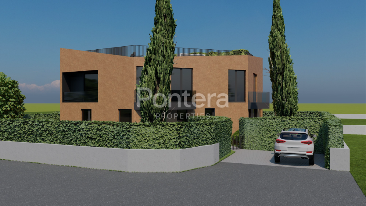 ISTRA, POREČ stan na prvom katu s krovnom terasom (74,34 m²)