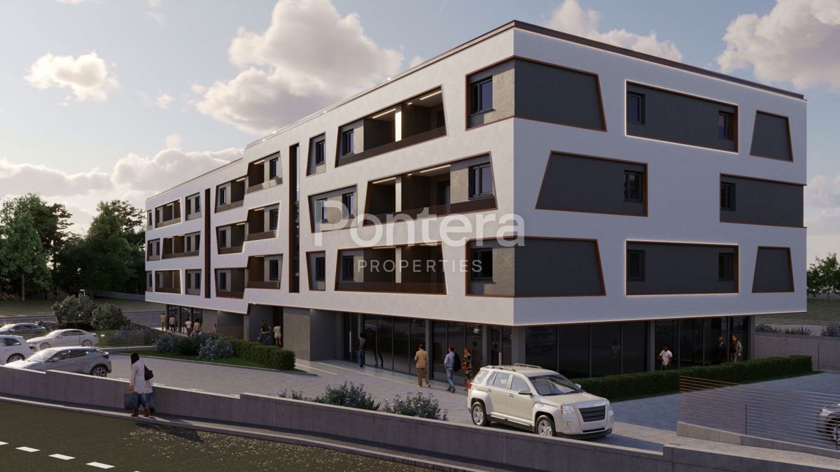 ISTRA, POREČ prostran trosoban stan, pogled more | 80,70 m²(ZG31F2)