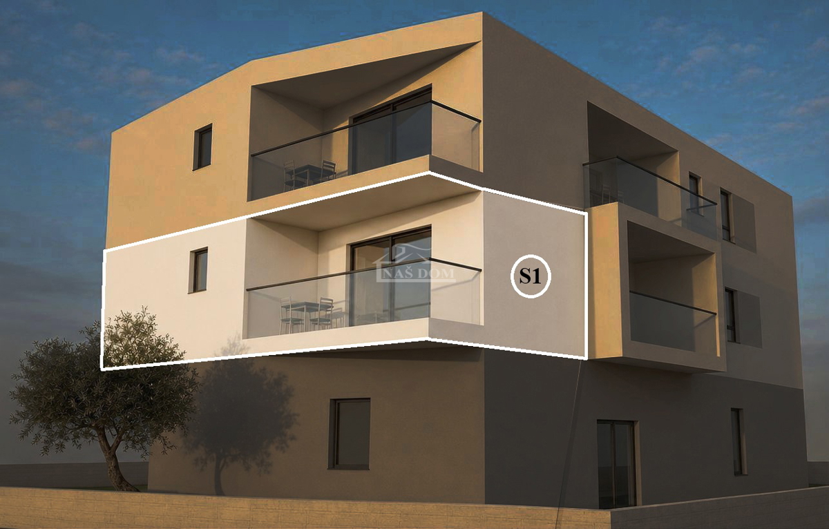 Vodice - Jednosoban Stan S1 na prvom katu, 900m od plaže