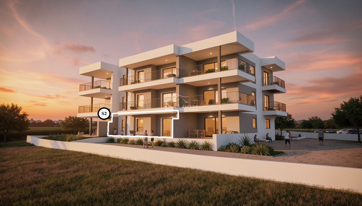 Vodice - Stan S2 u prizemlju zgrade, novogradnja