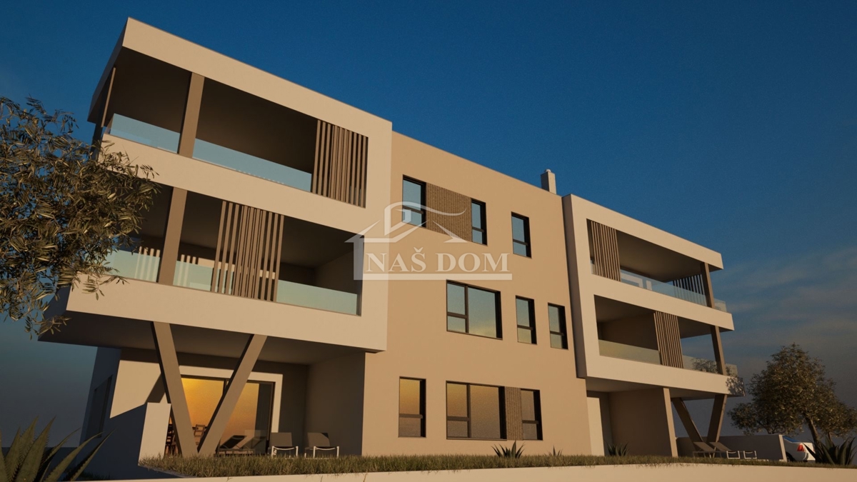 Vodice - Apartment S2 on the ground floor of a modern new building, quiet location