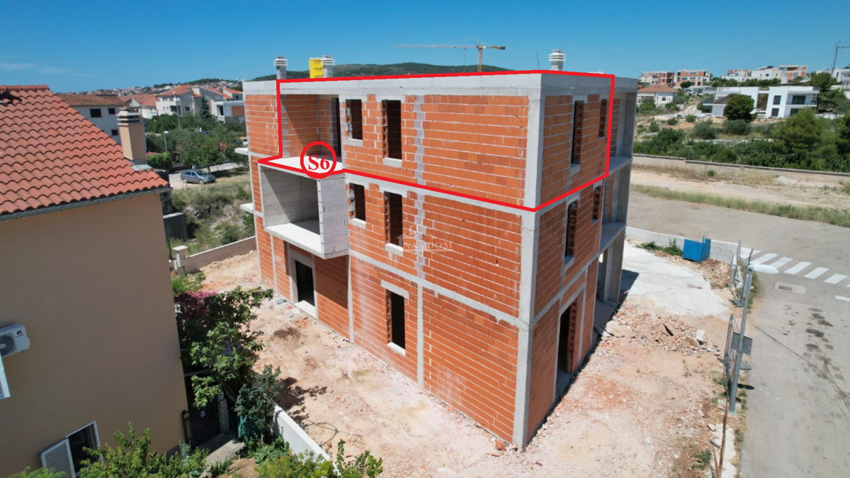 Vodice - Two-bedroom apartment S6 on the second floor, 900m from the beach