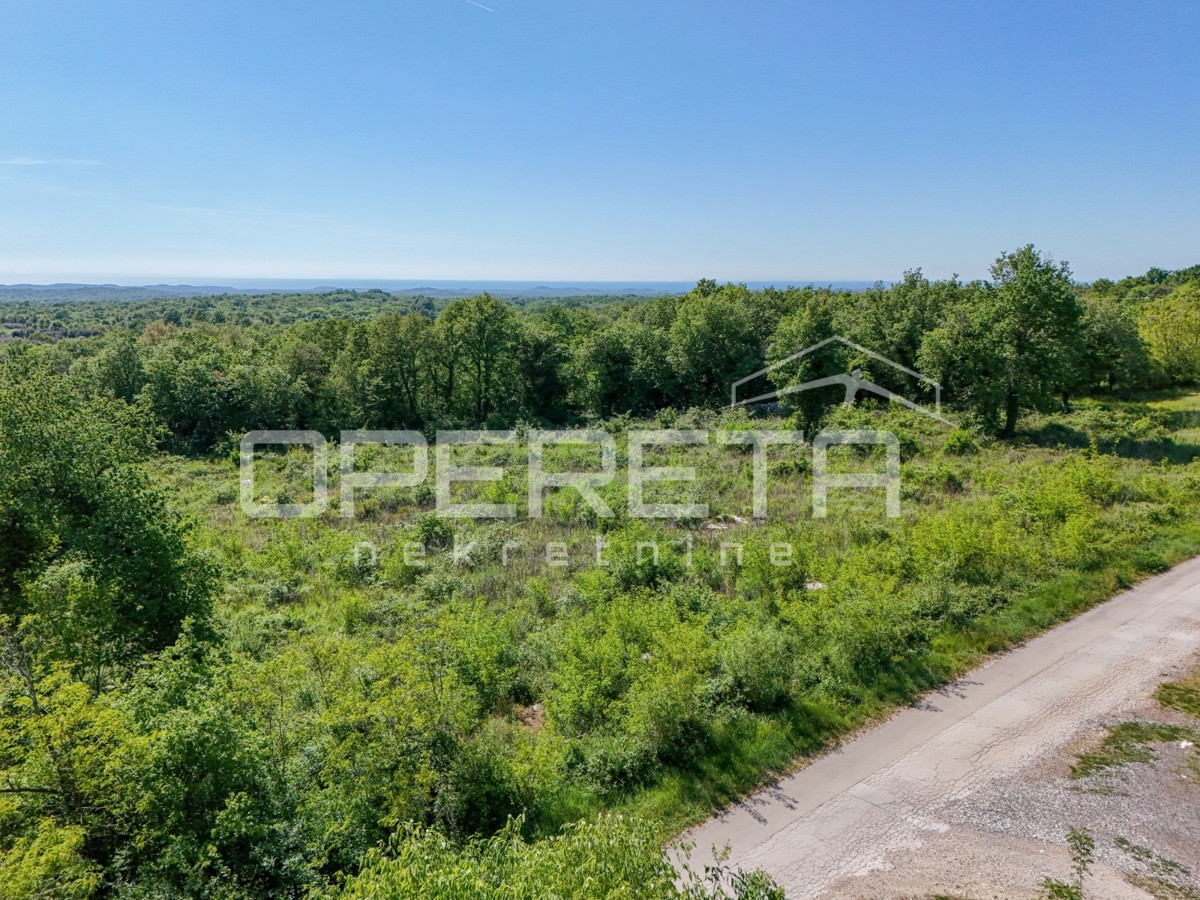 Istrien, Lovreč – Baugrundstück Lovreč mit 830 m² und Meerblick – 3